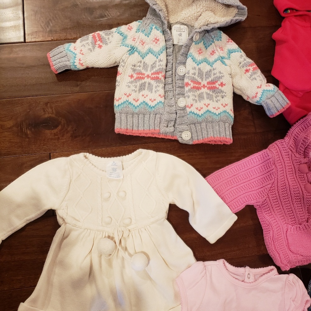 3-6 month baby girl clothing lot